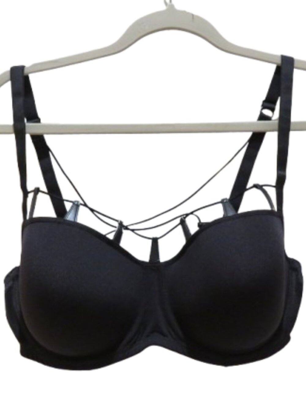 MARLIES DEKKER Undressed Femme Fatale Cage Bra Black 36D Goth Retro Pinup Alt